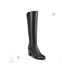 GIANI BERNINI Womens Black Goring Odettee Almond Toe Block Heel Riding Boot 6 M